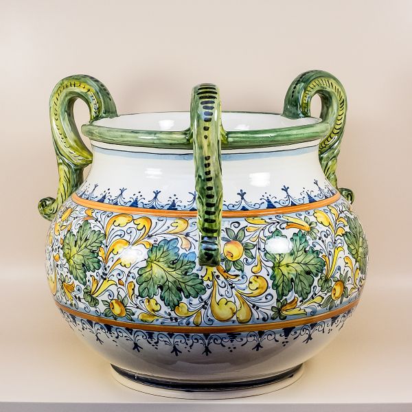 FLOWER HOLDER/COFFEE TABLE STAND WITH THREE HANDLES, design CAFAGGIOLO cm.48hx40d